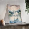 unicorn poster on furniture