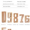 Wooden numbers size guide